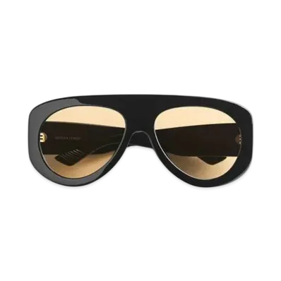 Bottega Veneta Osservatorio Aviator Sunglasses "Black/Orange"
