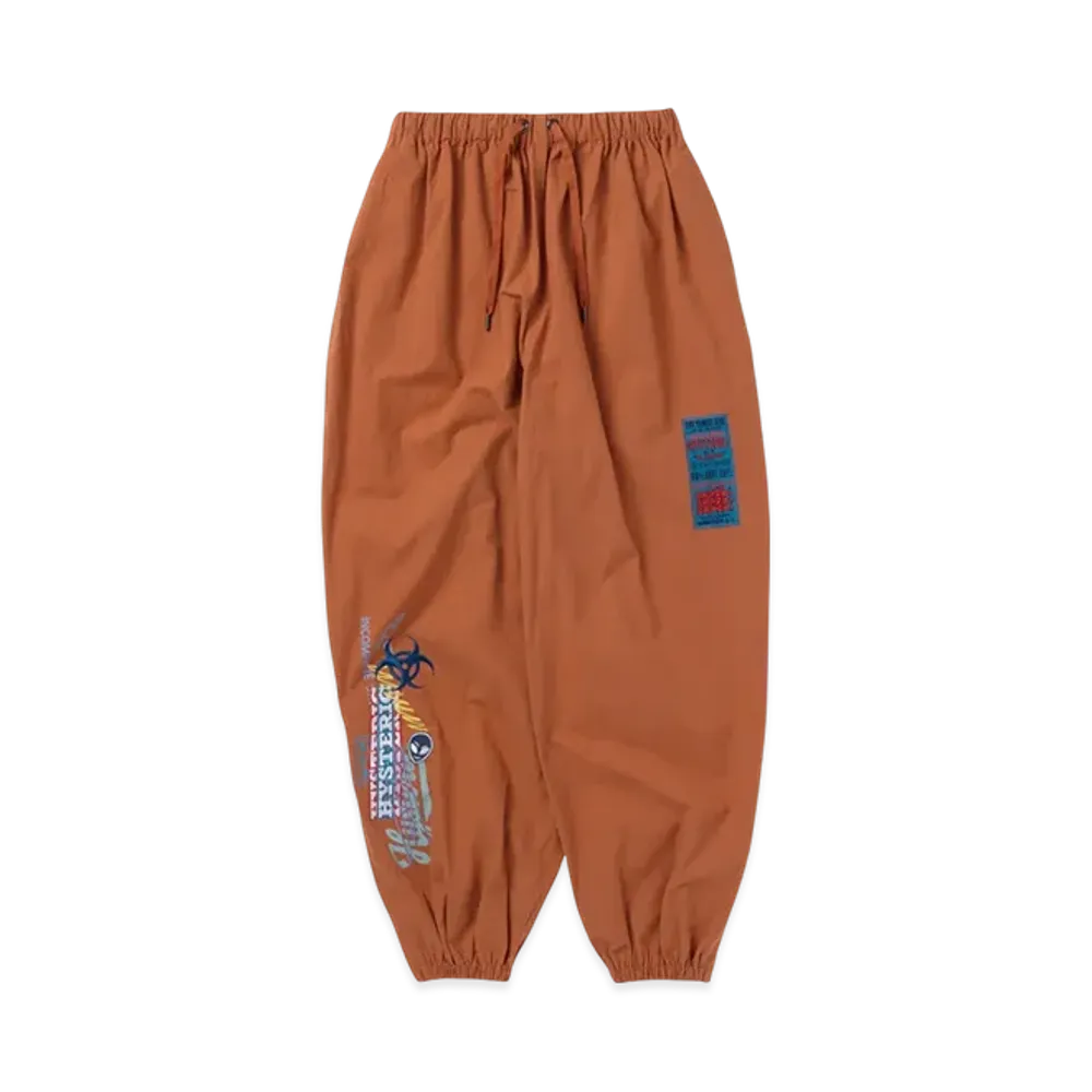 HYSTERIC GLAMOUR x Genzai Collage Cotton Pants "Brown"