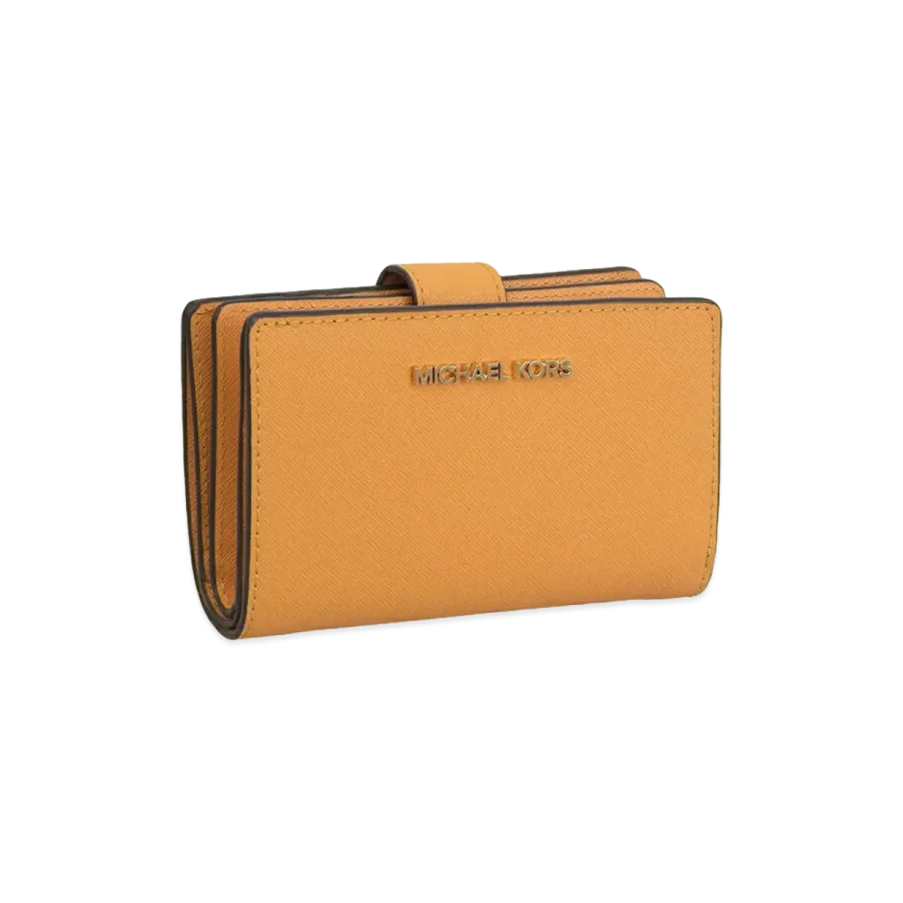 MICHAEL KORS Women's MD Bifld ZP CN Wallet "Orange"