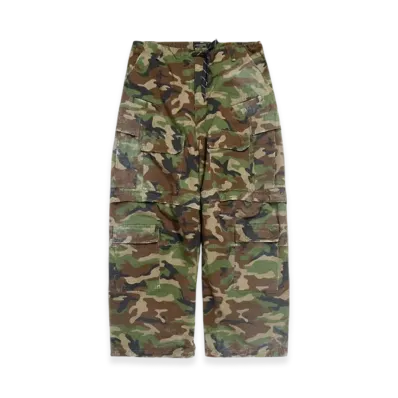 BALENCIAGA Large Cargo Pants "Dark Green"