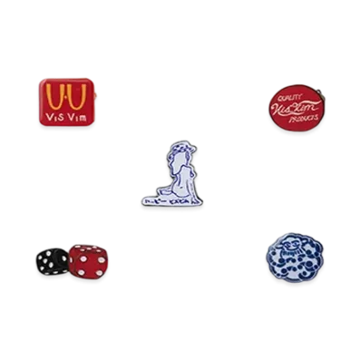 visvim LAPEL PIN SET "Multicolor"