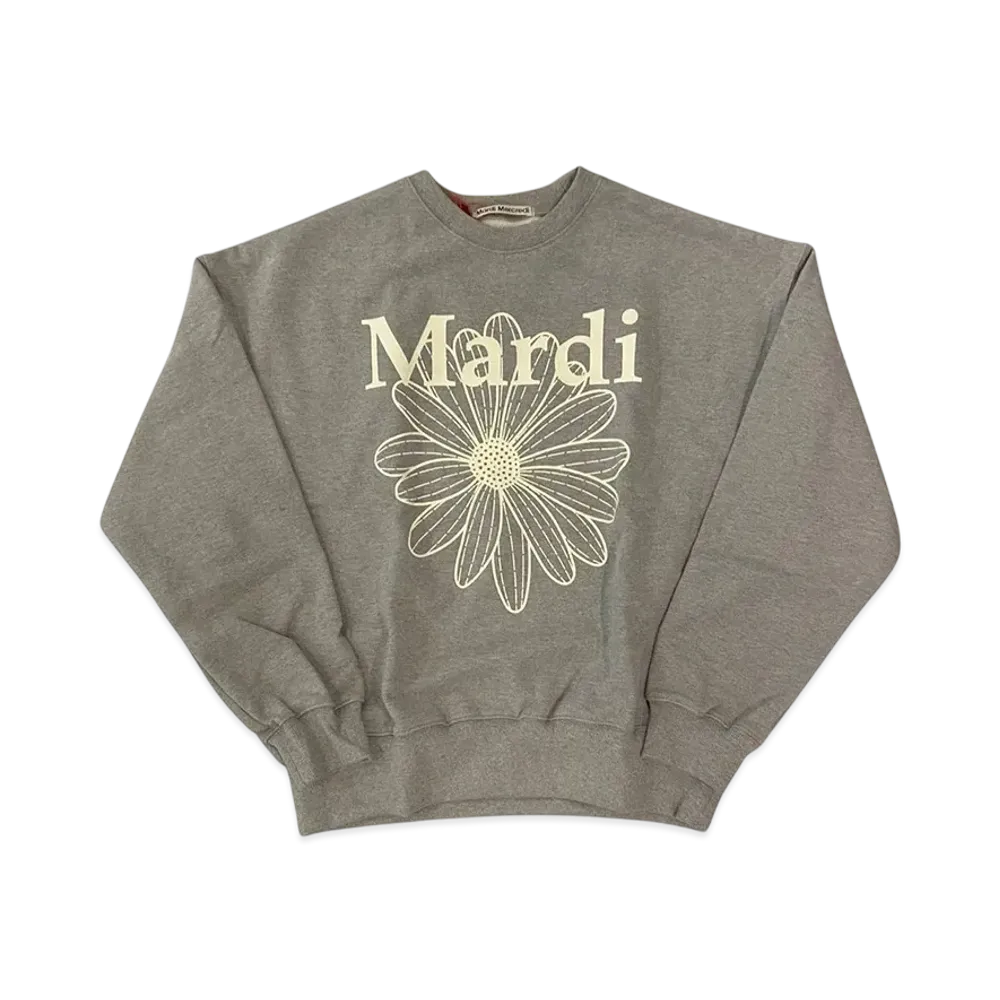 Mardi Mercredi Sweatshirt Flowermardi "Grey Ivory"
