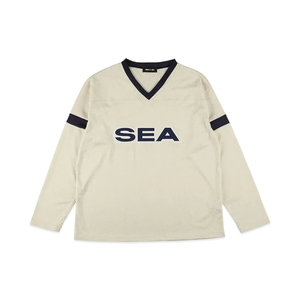 WIND AND SEA Satin Patch Game Shirt "Off_White"