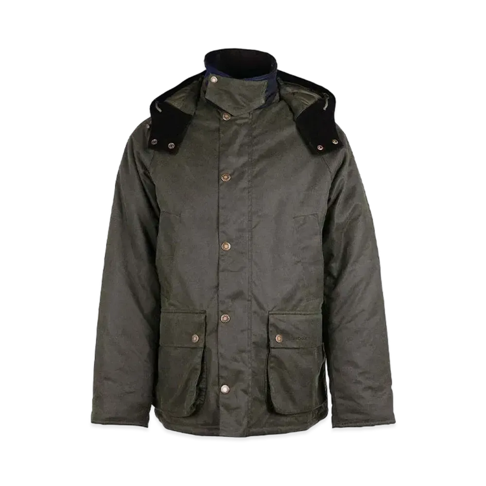 Barbour Bedale with Waxed Cotton Padding "Green"