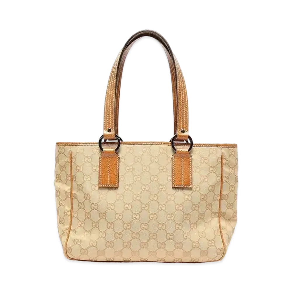 GUCCI GG Canvas Tote Bag "Light Brown"