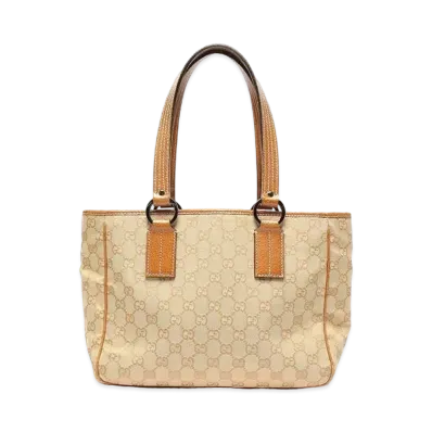 GUCCI GG Canvas Tote Bag "Light Brown"