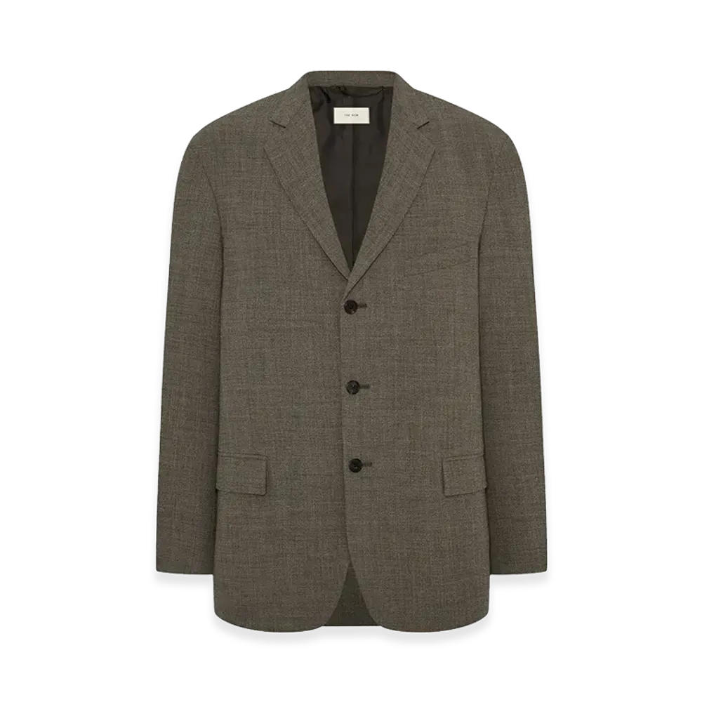 The Row Poe Wool Jacket "Basalt Beach"
