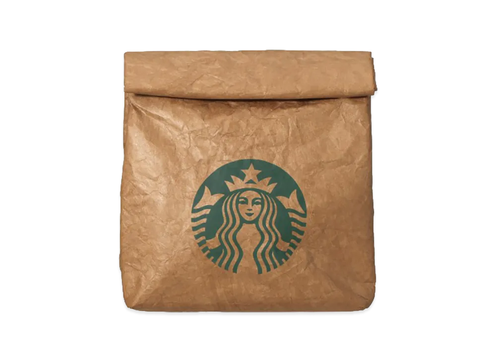 STARBUCKS STAND x BEAMS Craft Paper Insulated Cool Bag "Beige"