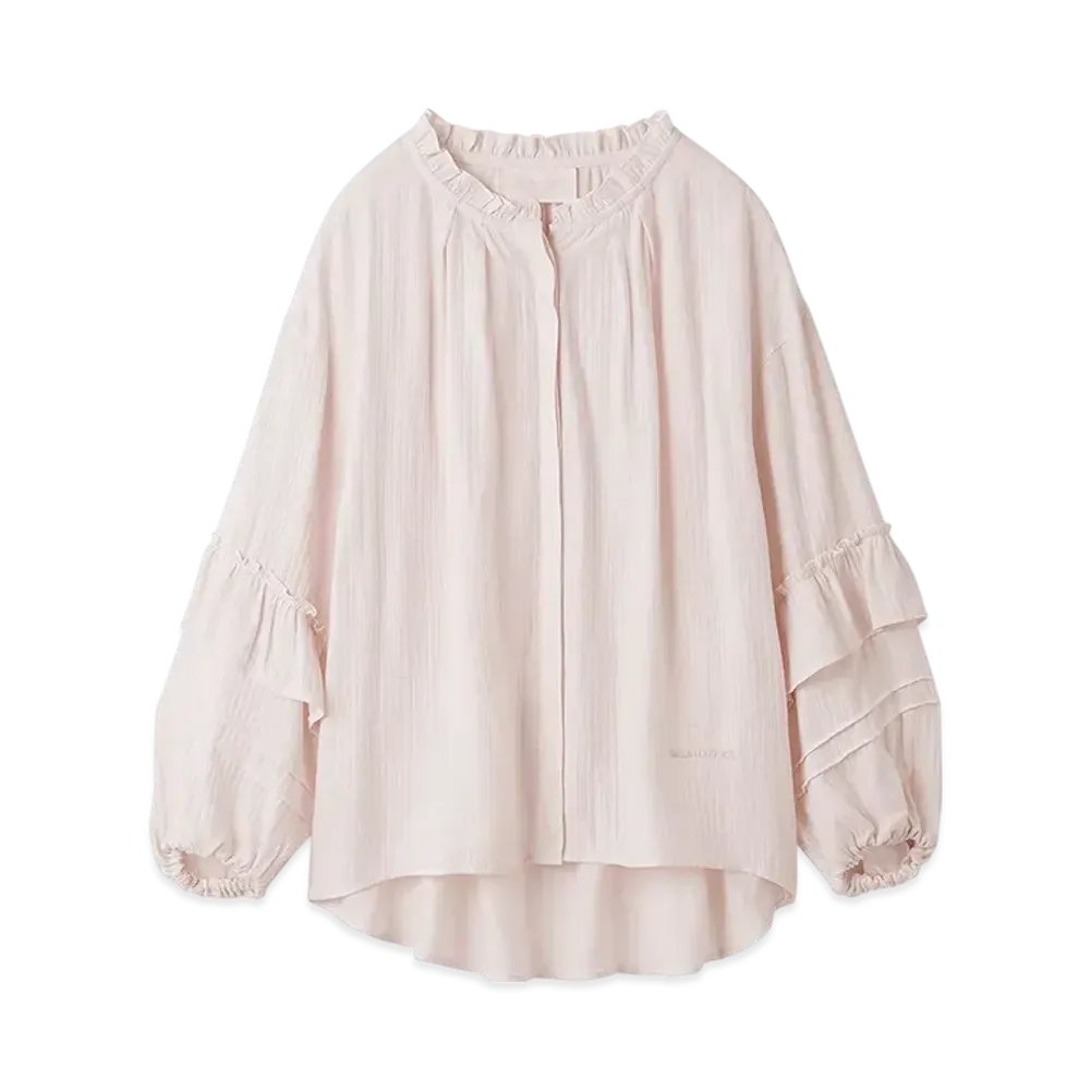 GELATO PIQUE Frill Blouse "Pink"