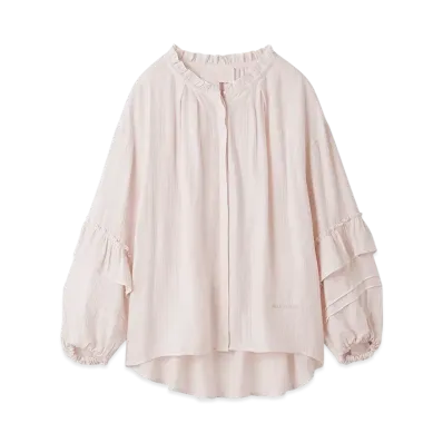 GELATO PIQUE Frill Blouse "Pink"