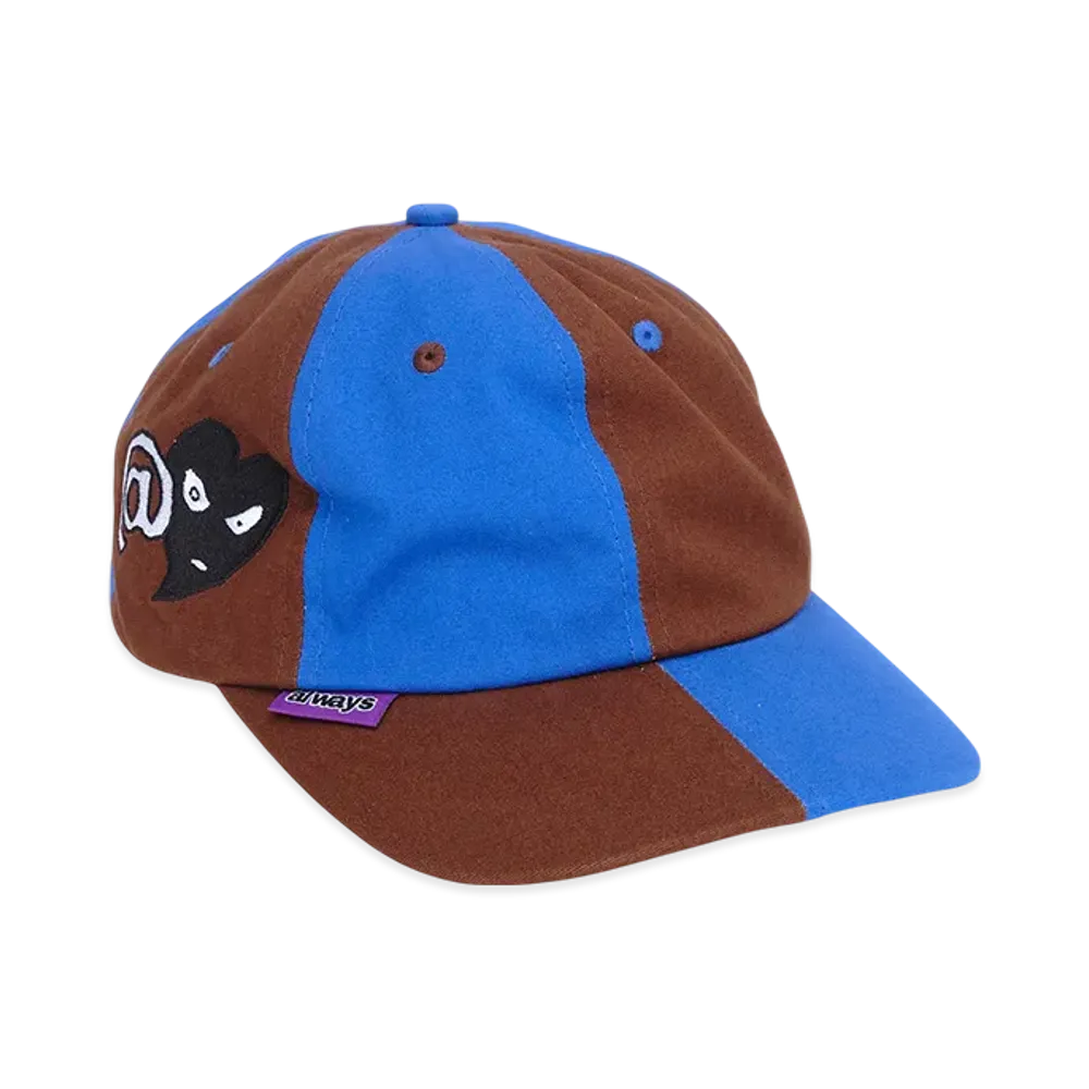 MIN-NANO x ADWYSD Mixed 6 Panel Cap "Blue/Brown"