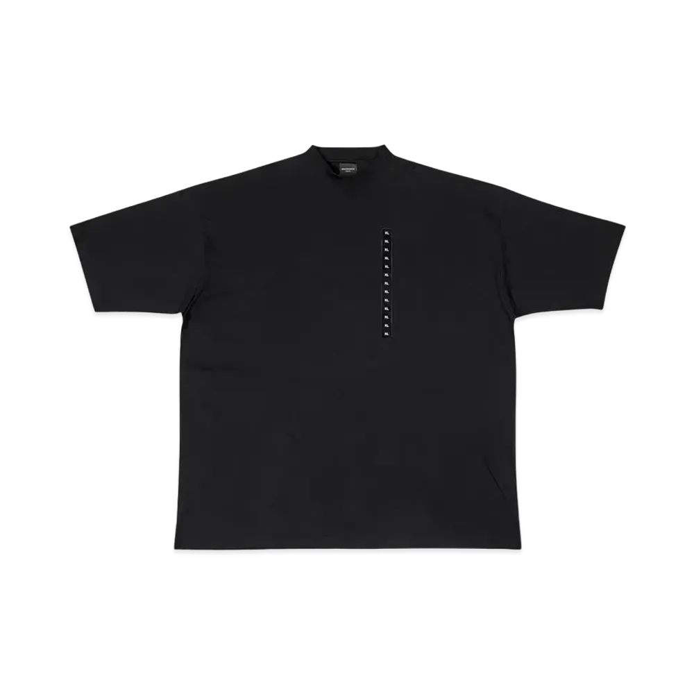 BALENCIAGA MENS Size Sticker Oversized T-shirt "Black"