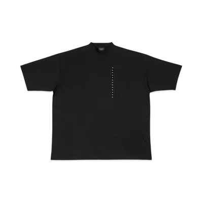 BALENCIAGA MENS Size Sticker Oversized T-shirt "Black"