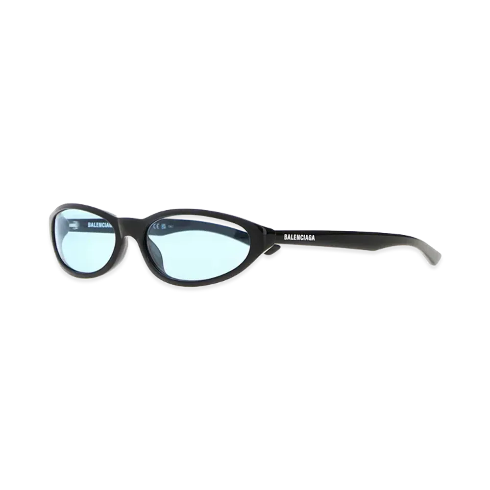 BALENCIAGA Women's Acetate Neo Sunglasses "Blue/Black"