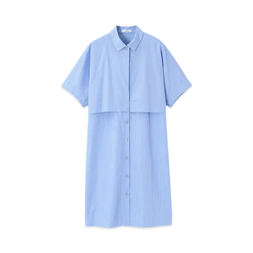 Paul Smith Women's Double Layered Shirt Dress "SaxBlue"