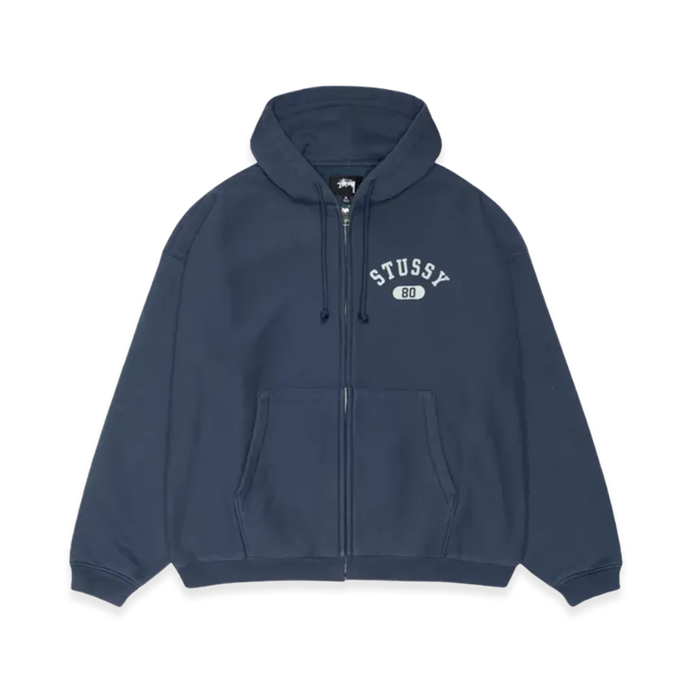 Stussy Varsity Zip Hoodie "Navy"