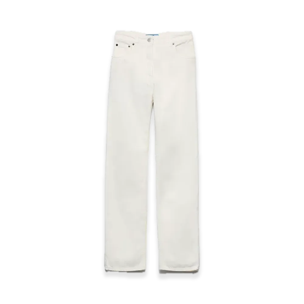 PRADA 5-Pocket Denim Jeans "White"