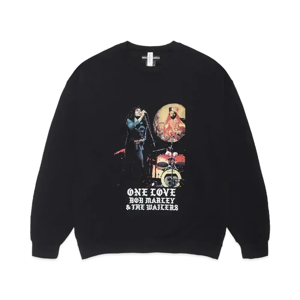 WACKO MARIA x BOB MARLEY Sweat Shirt "Black"