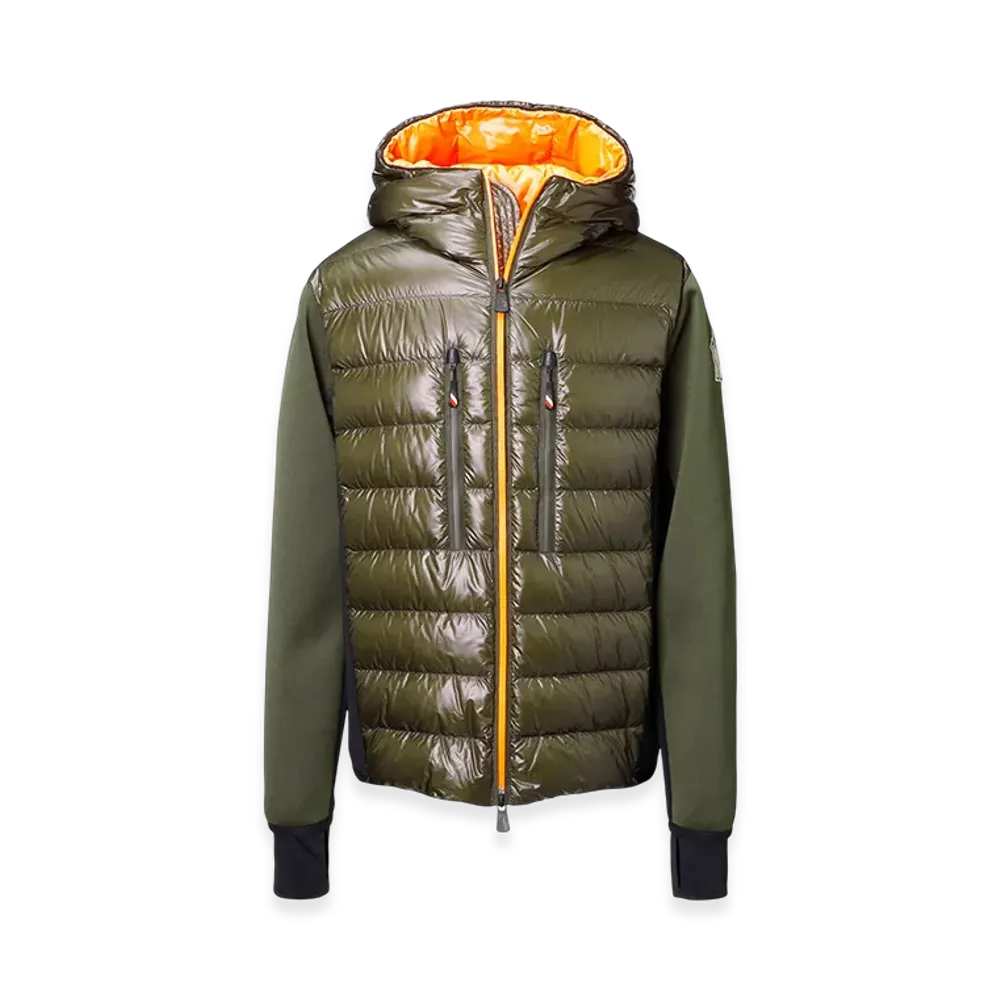 Moncler Grenoble Down Panel Zip-Up Parka "Khaki"