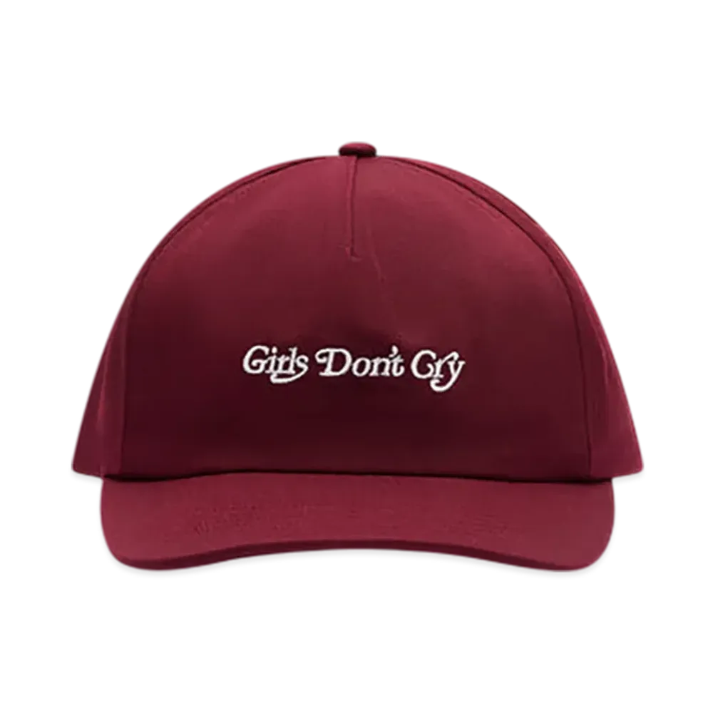 Dover Street Market x VERDY Girls Don't Cry Logo Cap "Maroon"