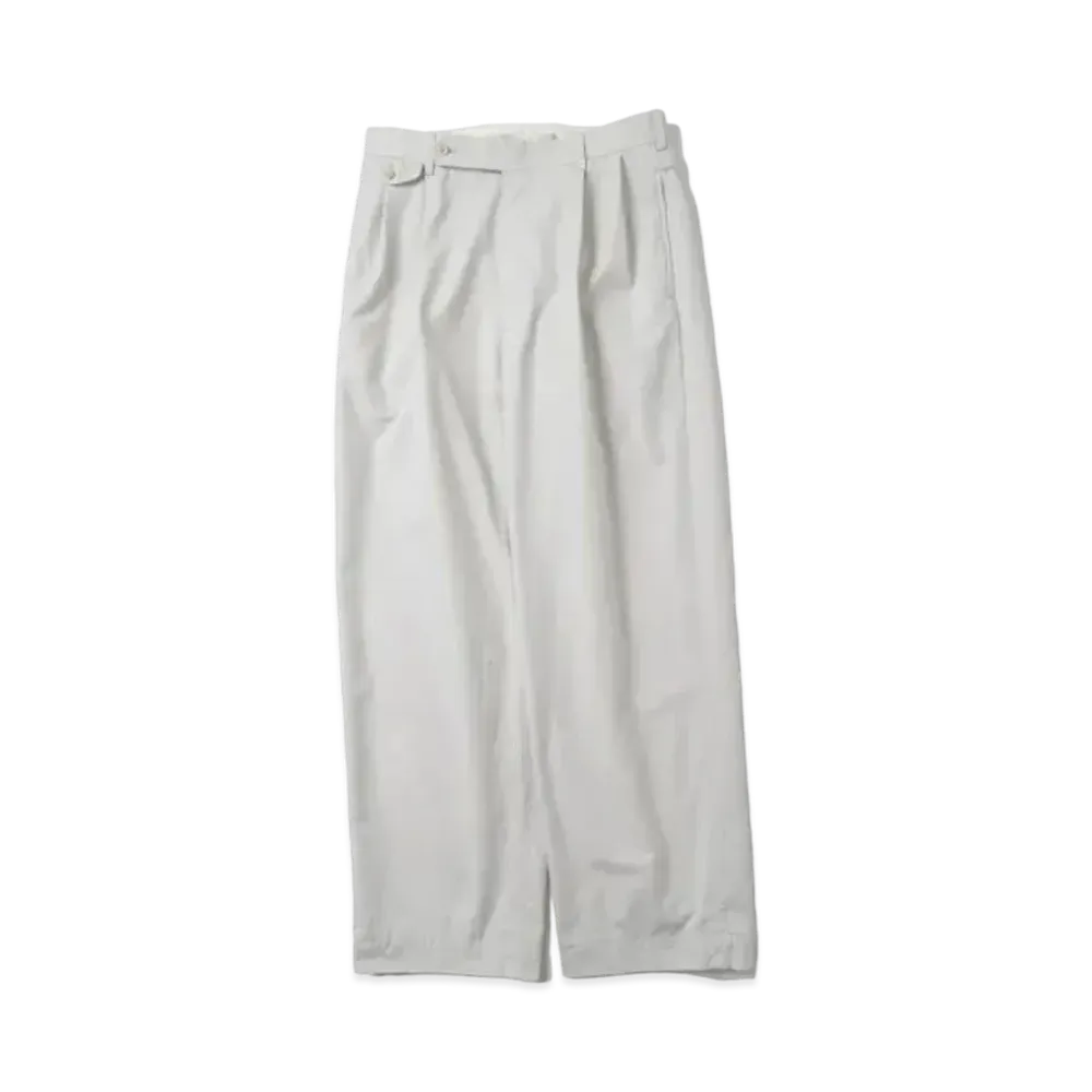 A.PRESSE High Density Weather Cloth Trousers "Ecru"