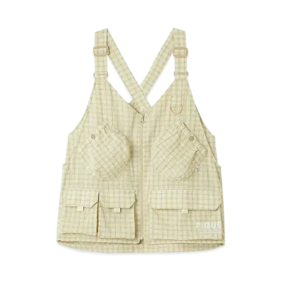 GELATO PIQUE Homme Multi Check Vest "Beige"