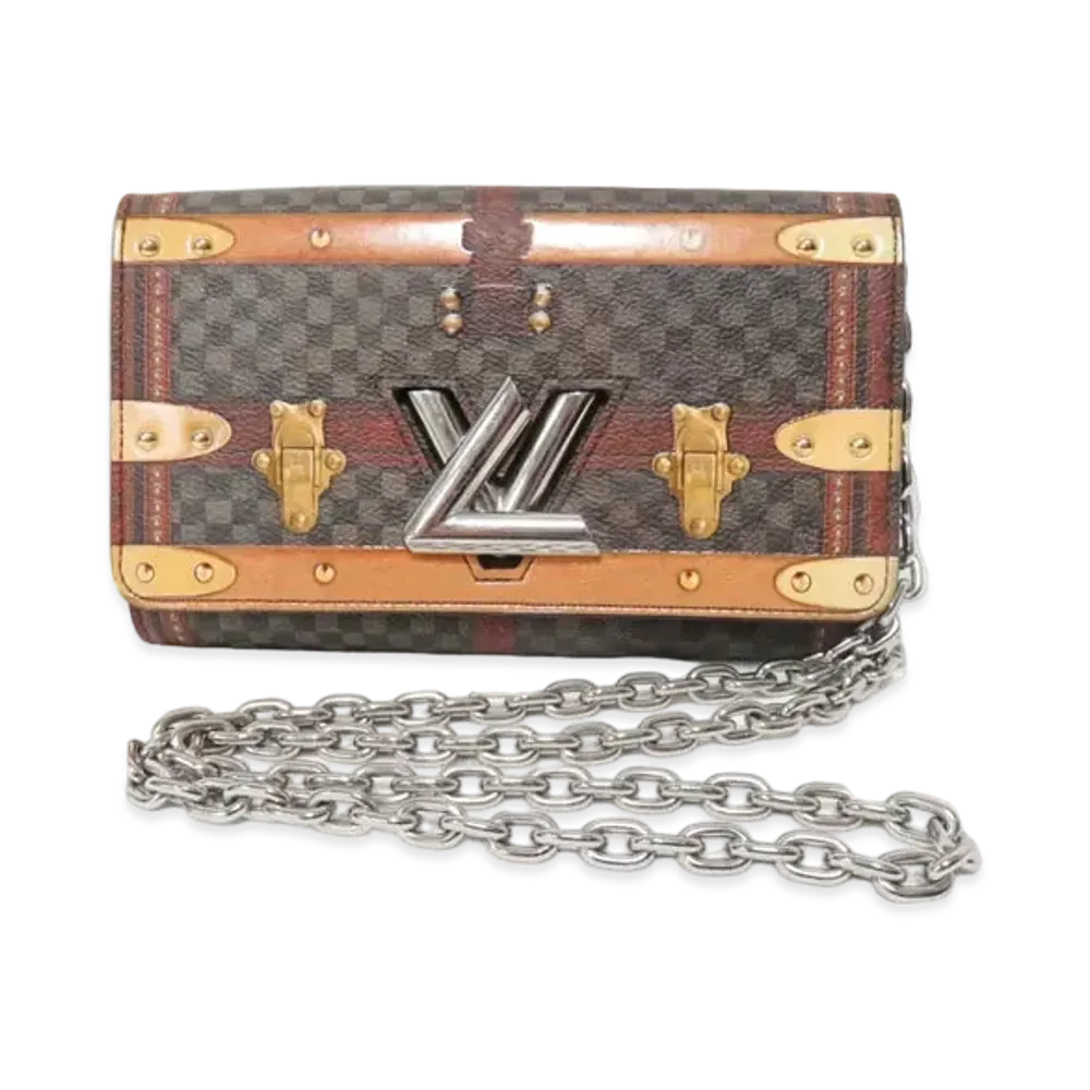 Louis Vuitton Twist Chain Wallet Damier Time Trunk