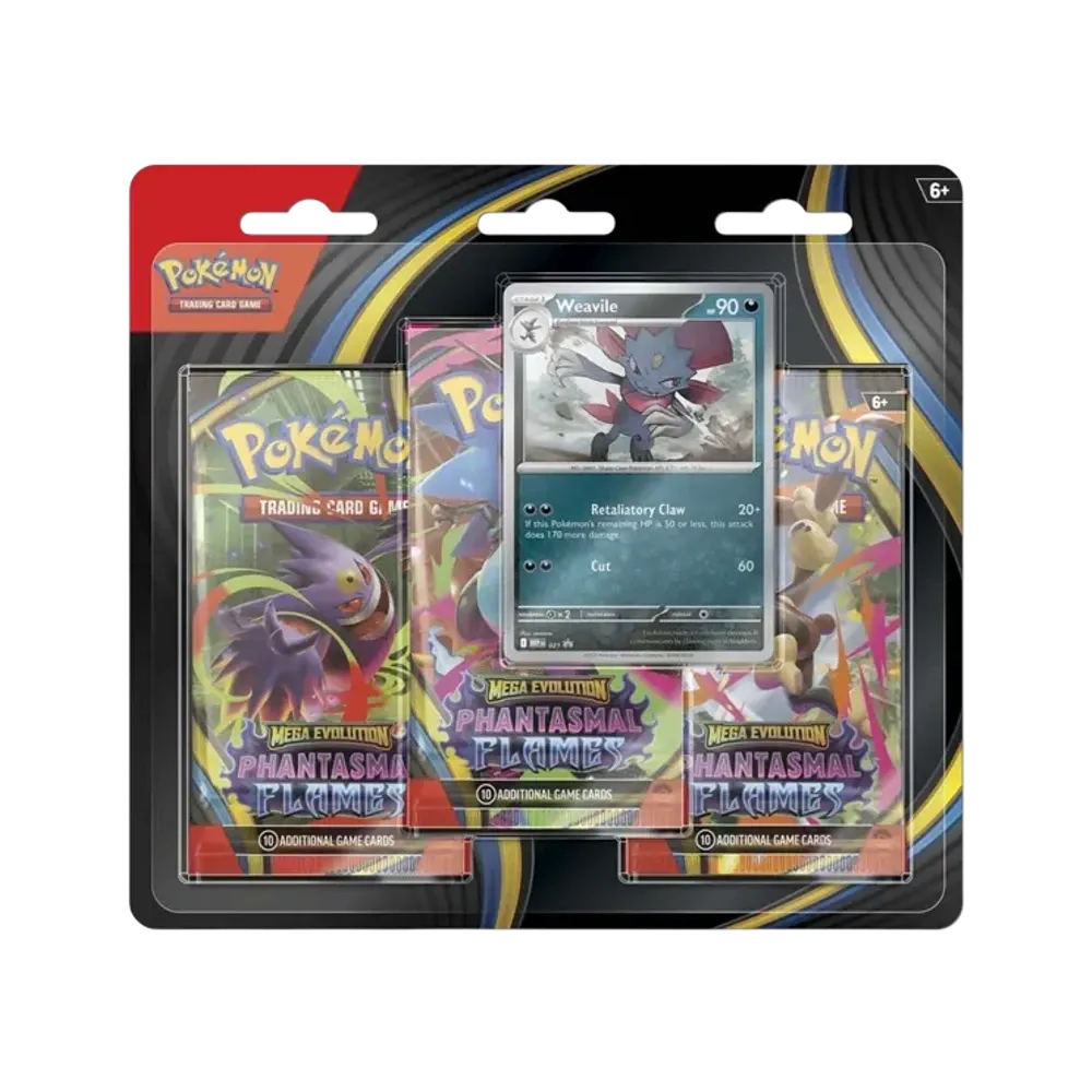 ポケモンカードゲームMEGA(英語版)メガエボリューション「ファンタズマル フレイムス 3ブースターパック & マニューラ プロモカード」