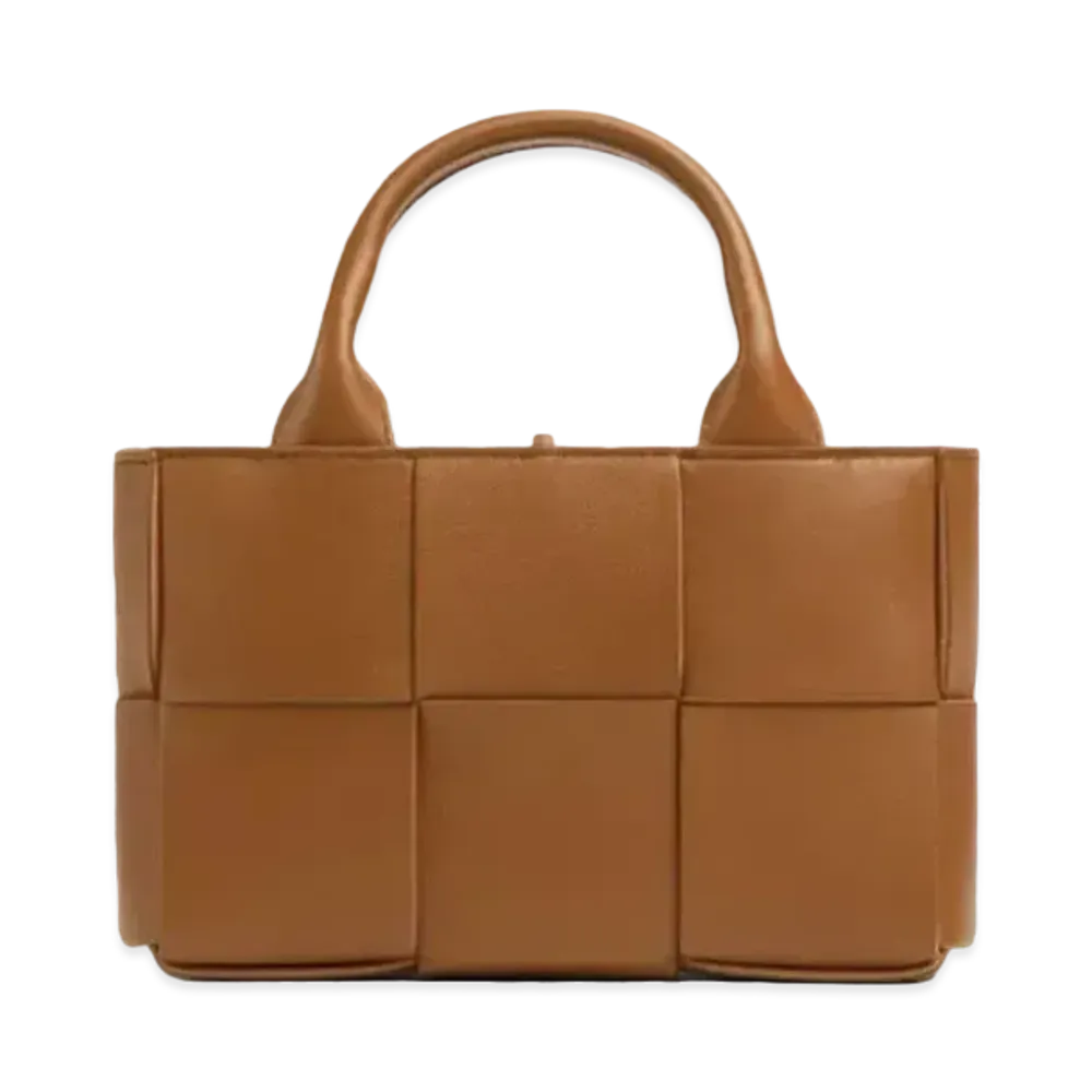 Bottega Veneta Candy Arco Tote Hand Bag "Wood"