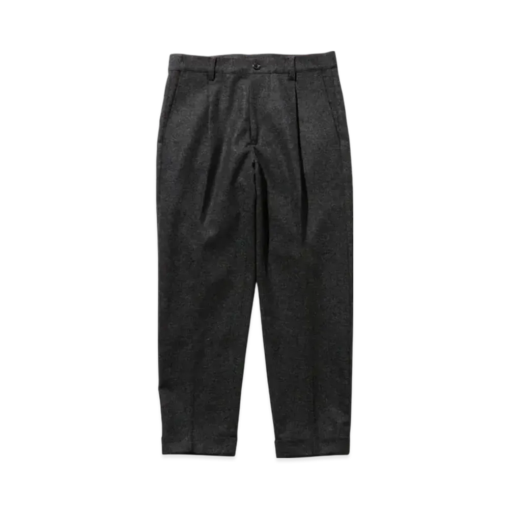 BEAMS 1Pleat Wool Cashmere "Gray"