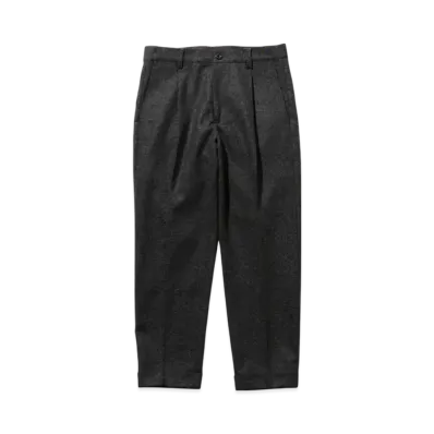 BEAMS 1Pleat Wool Cashmere "Gray"