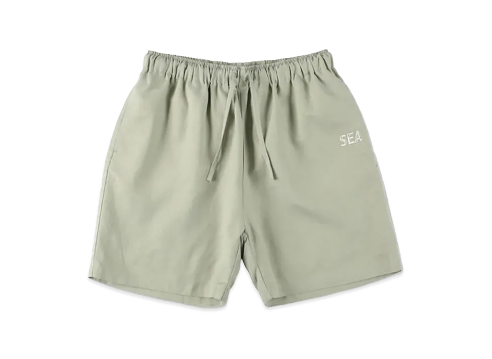 WIND AND SEA Sea Linen Short "Green"