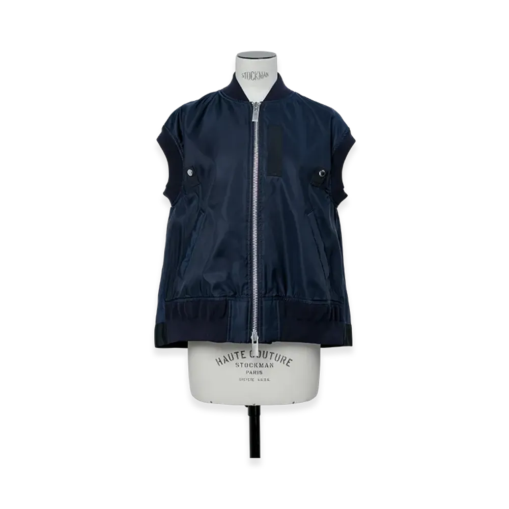 sacai Nylon Twill Vest "Navy"