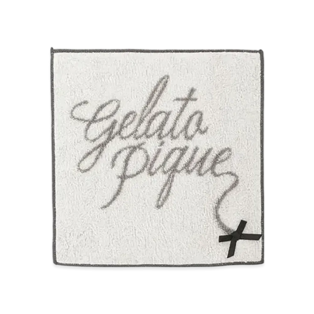 GELATO PIQUE Ribbon Logo Hand Towel "Ivory"