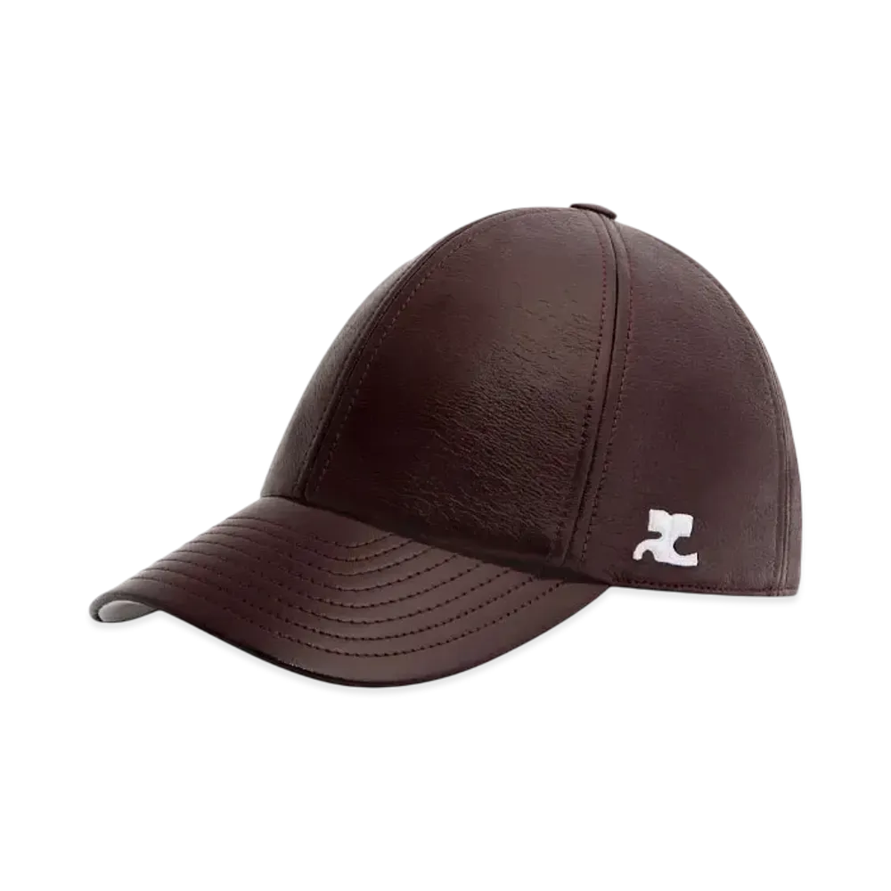 Courreges Reedition Vinyl Cap "Burgundy"