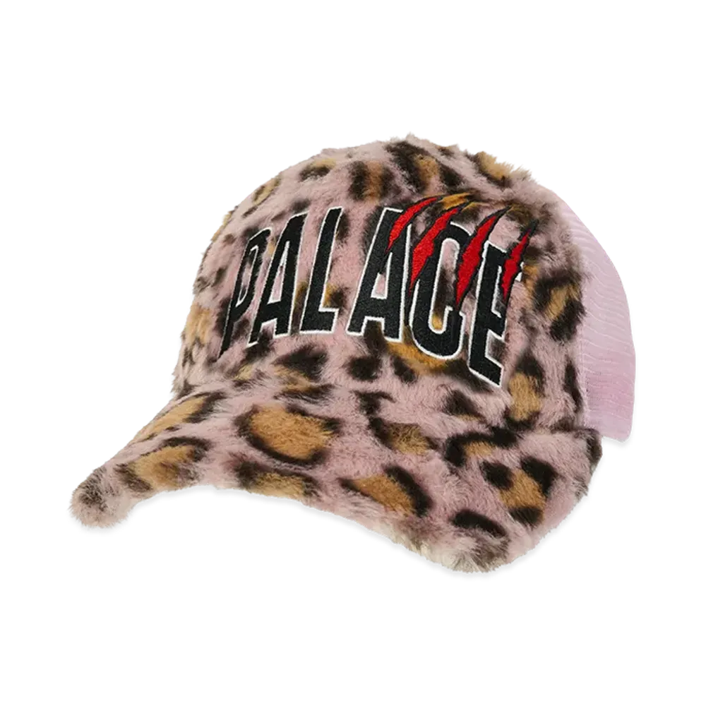 PALACE Claw Furry Trucker "Leopard Pink"