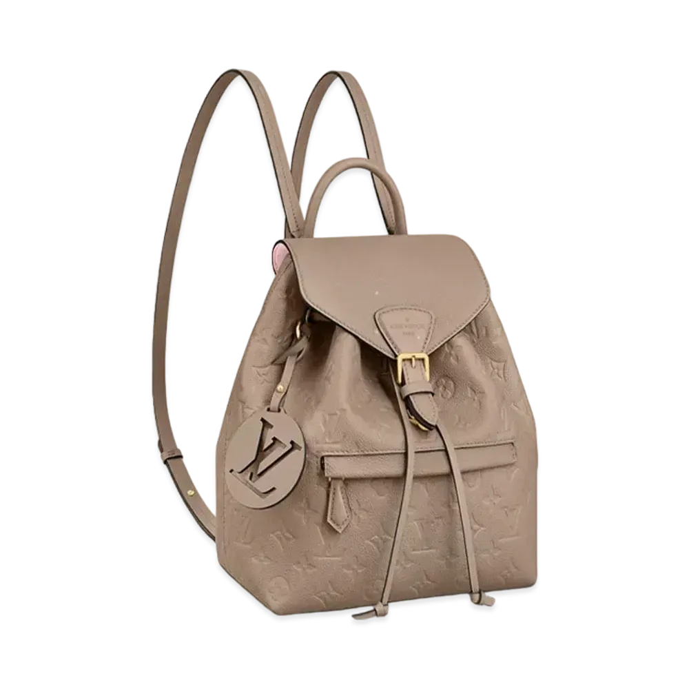 Louis Vuitton Monogram Empreinte Leather Montsouris PM "Turtledove"