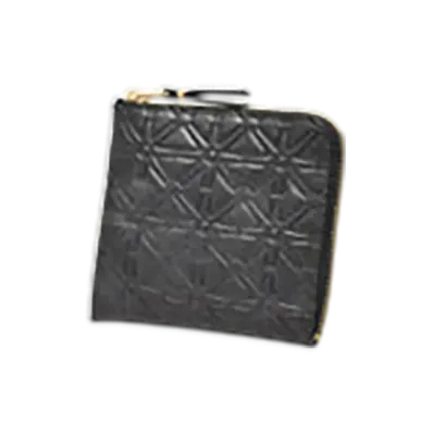 COMME des GARCONS Embossed Wallet "Black"