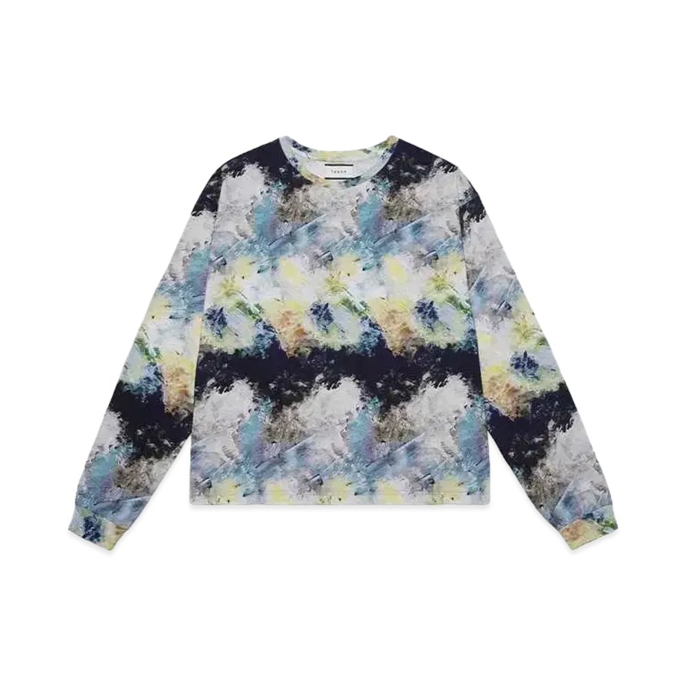 TAAKK PAINTING LONG SLEEVES T-SHIRTS "BLUE"