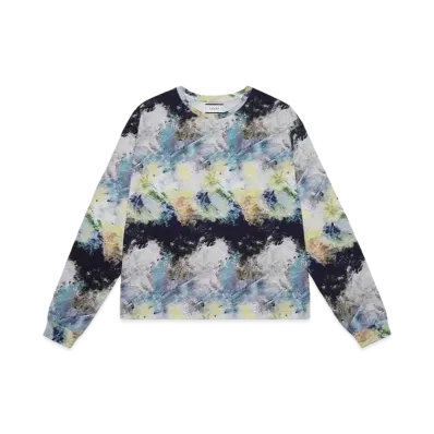 TAAKK PAINTING LONG SLEEVES T-SHIRTS "BLUE"