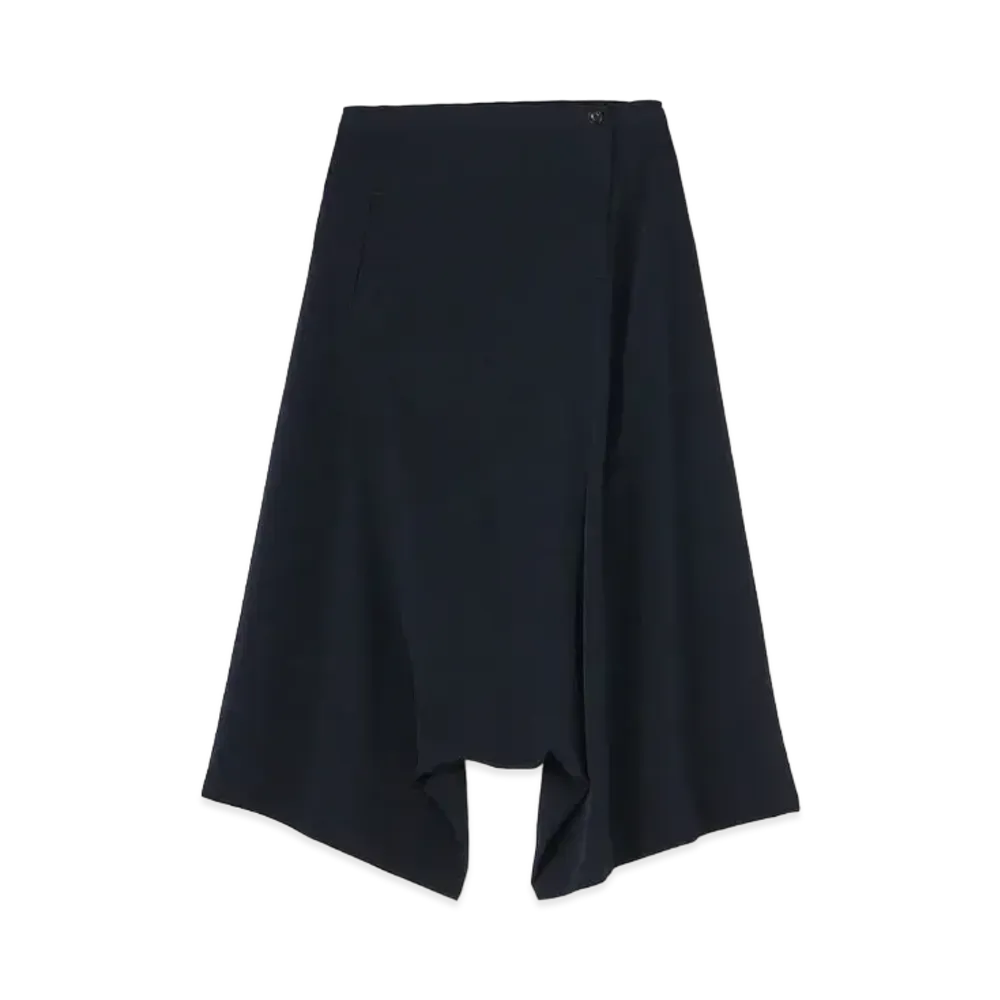 Yohji Yamamoto Y's DECYNE WAIST STRING SAROUEL PANTS "Navy"