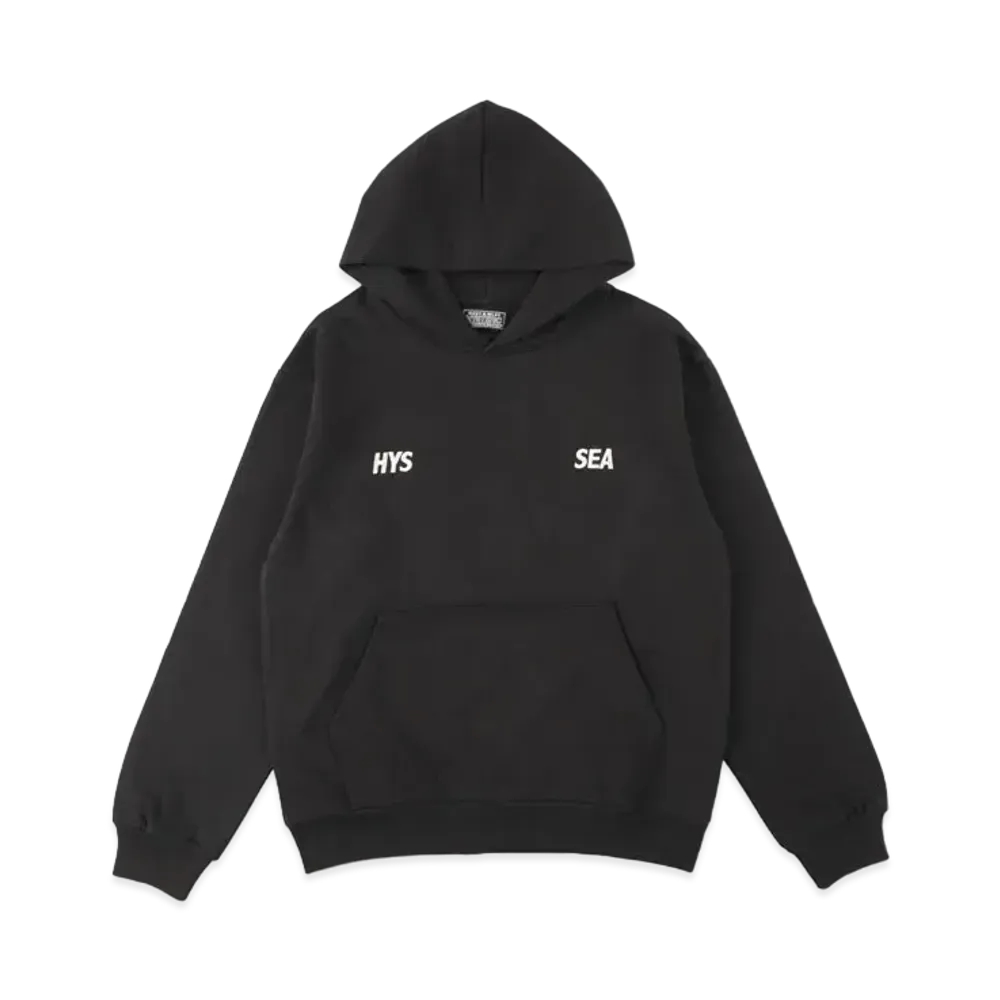 WIND AND SEA x HYSTERIC GLAMOUR Logo Hoodie "Black"
