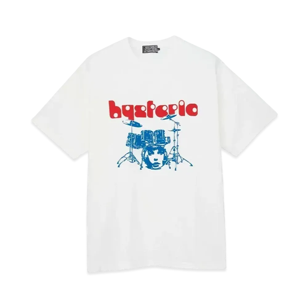 HYSTERIC GLAMOUR Drum Kit T-Shirt "White"