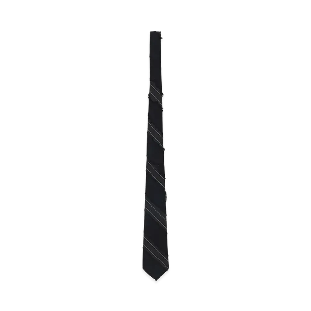 Ground Y x CHAINSAW MAN Collaborate Collection Chainsaw Oparl Finishing Stripe Tie "Black"