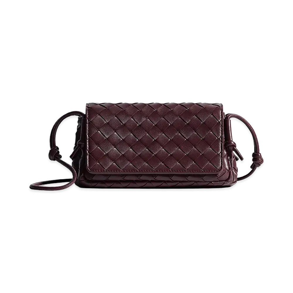 Bottega Veneta Women's Notturno Clutch "Deep Mahogany"