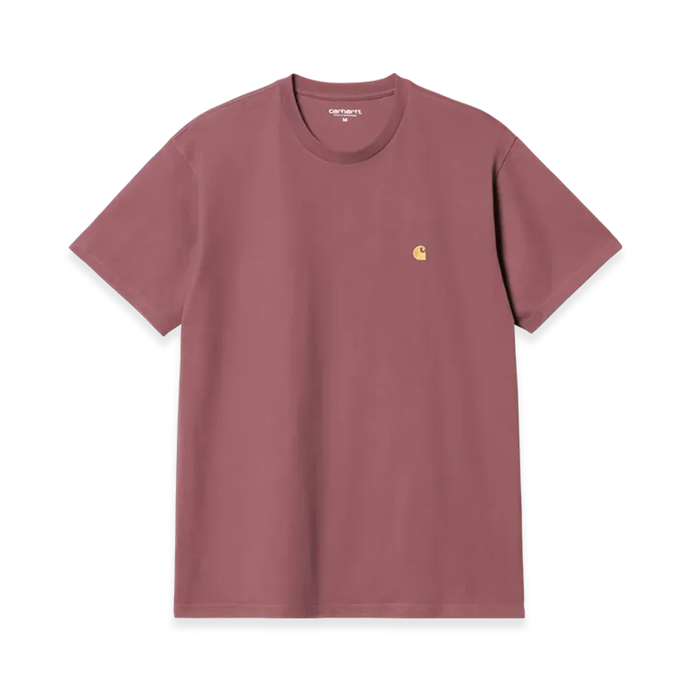 Carhartt WIP S/S Chase T-Shirt "Dusty Fuchsia/Gold"