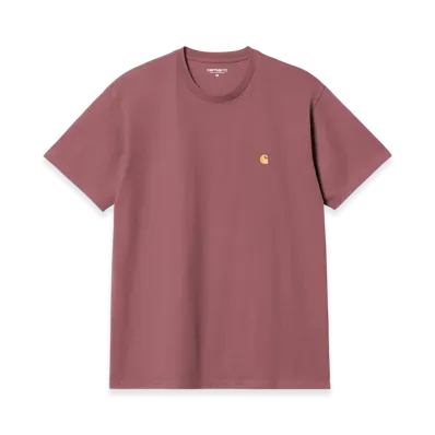 Carhartt WIP S/S Chase T-Shirt "Dusty Fuchsia/Gold"