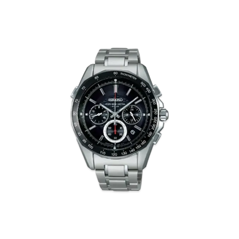 SEIKO Brights Solar Radio Chronograph "Black" SAGA027