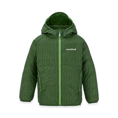 mont-bell Kid's Wind Blast Print Parka "Green"