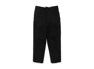 DESCENDANT DC-6 Organic Cotton Twill Trousers "Black"